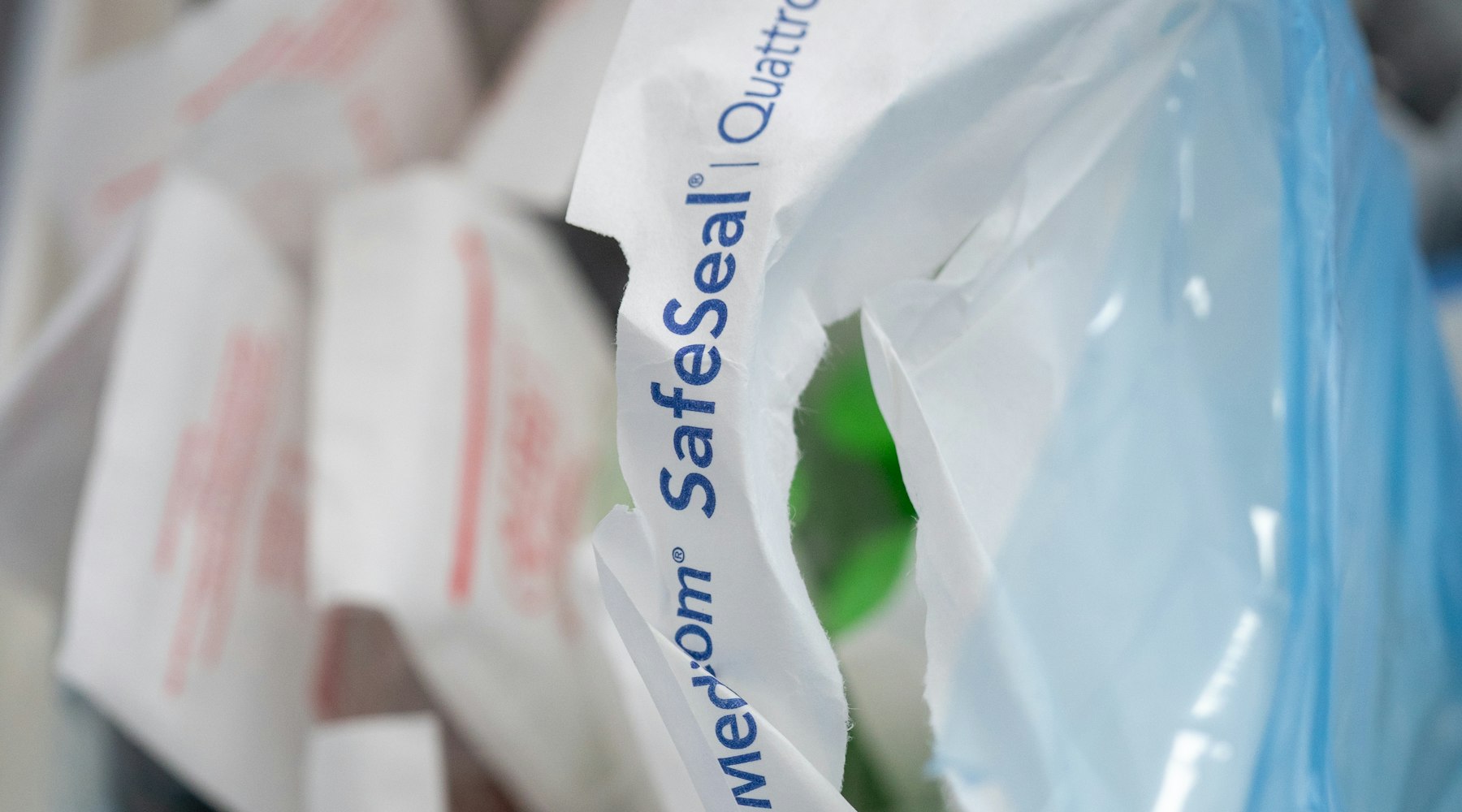 Steril verpacktes Verbrauchsmaterial für die pflegerische Versorgung